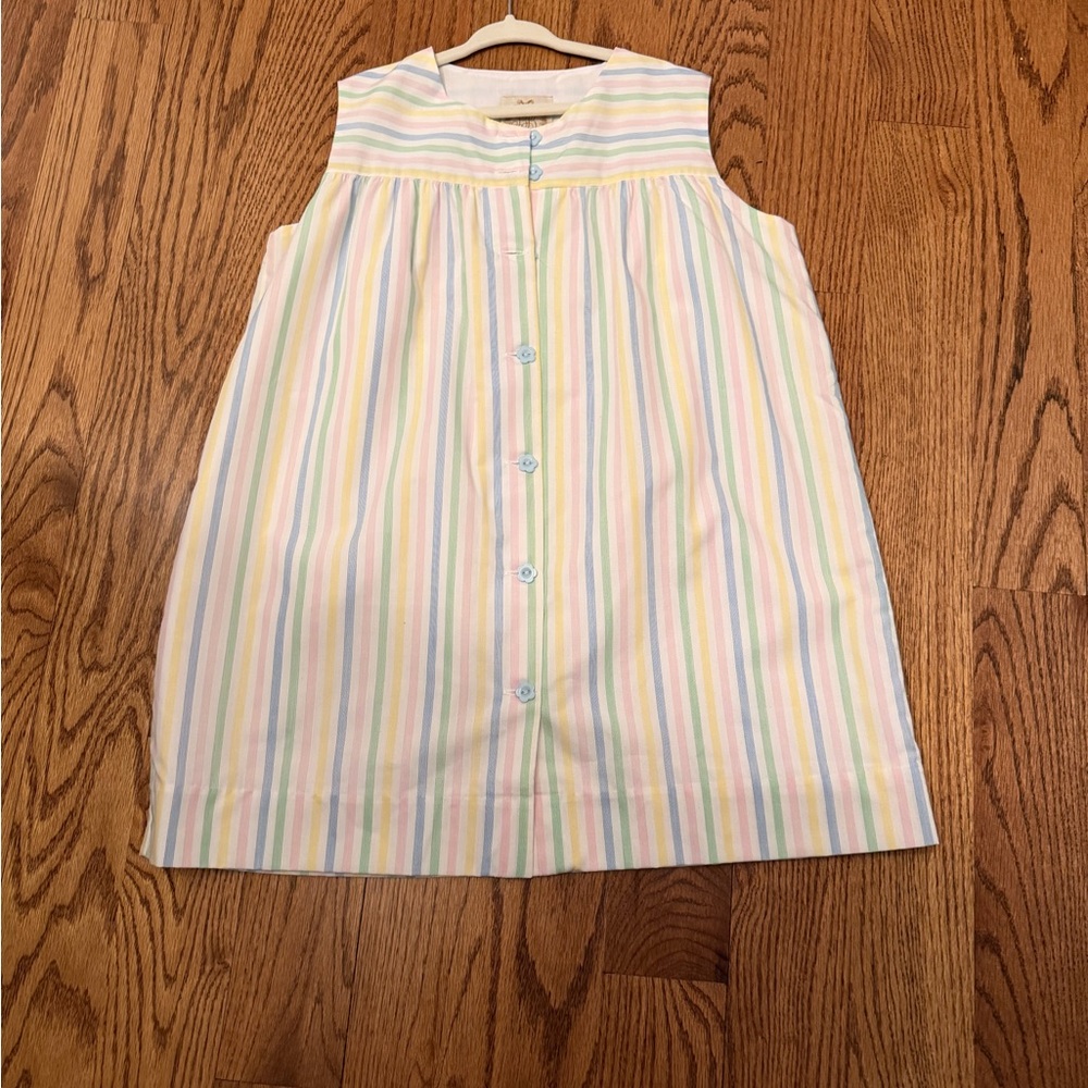 The Beaufort Bonnet Company Pastel Striped Sleeveless Dress